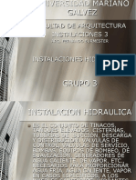 Instalaciones Hidraulicas