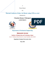 Project Report On Analysis of A Solar Heter by Ansys.