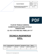 Plan de Trabajo PABELLON O