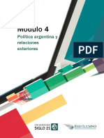 Módulo 4 - Política Argentina y Relaciones Exteriores PDF