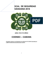 Plan Local de Seguridad Ciudadana Del Distrito Capital de Cabana