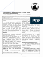 aTC 5352 The Calculation of Fatigue Crack Growth in Welded Tubular Joints Using Fracture Mechanics