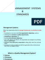 Quality Management Systems & Standards