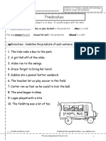 Predicate Worksheet