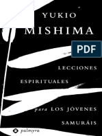 Yukio Mishima Lecciones Espirituales para Los Joacutevenes Samuraacuteis PDF