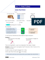 Unit 7: Fractions