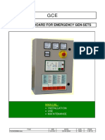 Automatic Board For Emergency Gen-Sets: Manual