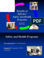 Benefits of Effective Safety and Health Programs