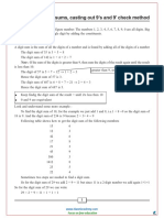 Digit Sums, Casting Out 9's and 9' Check Method