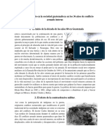 Análisis Del Impacto en La Sociedad Guatemalteca en Los 36 Años de Conflicto Armado Interno