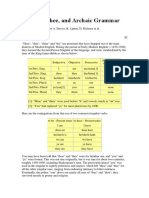 Archaic Forms in English