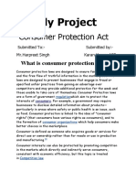 Consumer Protection Act: July Project