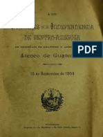 Ateneo de Guatemala A Los Próceres de La Independencia de Centro-América