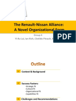 The Renault-Nissan Alliance: A Novel Organizational Form: Group 4 Yi-Ru Lai, Ian Rich, Clotilde Pinault, Xi Zhang