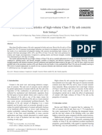 Performance Characteristics of High-Volume Class F Fly Ash Concrete