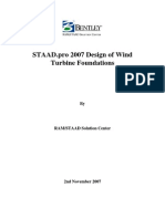 Wind Turbine Footing Design STAAD EJEMPLO