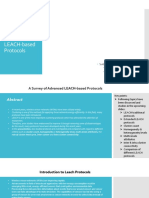 Presentation On Advanced LEACH-based Protocols: Submitted by