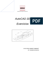 AutoCAD 2D - Exercícios SENAI PDF