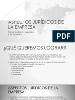 Aspectos Jurídicos de La Empresa