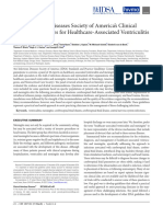 2017 Infectious Diseases Society of America's Clinical Practice Guidelines For Healthcare-Associated Ventriculitis and Meningitis