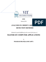 Analysis On Credit Card Fraud Detection Methods