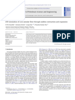 CFD Simulation of Core Annular Flow Through Sudden Contraction and Expansion