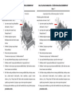 SOAL UH Tingkat Organisasi Kehidupan