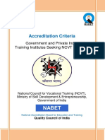 Accreditation Criteria ITI's