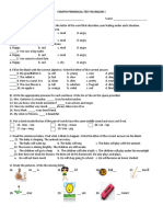 M - N - Irl Bal - Encil: Fourth Periodical Test in English I