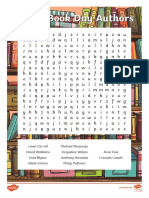 KS2 World Book Day Authors Word Search