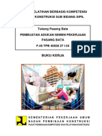 Membuat Adukan Semen Pekerjaan Pasangan Bata - Buku Kerja