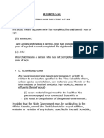 Business Law:: Q1.Define The Following Terms Under The Factories Act 1948: A.Adult