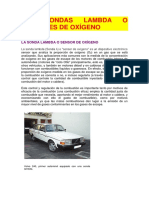 Las Sondas Lambda o Sensores de Oxígeno de Banda Ancha