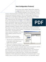 DHCP (Dynamic Host Configuration Protocol) : Tcp/Ip