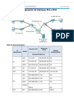 1.1.3.5 Packet Tracer - Configuring IPv4 and IPv6 Interfaces Instructions