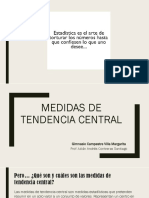 Medidas de Tendencia Central