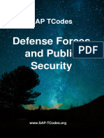 SAP T-Codes Module IS - DFPS Defense Forces and Public Security