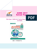 AIIMS 2017 Solved Paper