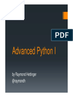 AdvancedPython PartI PDF