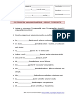 Os Verbos No Modo Condicional - Simples e Composto PDF