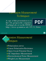 Corrosion Measurement Techniques