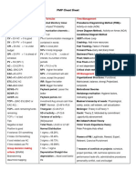 PMP Cheat Sheet