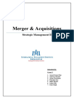 Strategic Management Report - Acquisitions and Merger