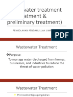 Wastewater Treatment (Pretreatment & Preliminary Treatment) : Pengolahan Pendahuluan Limbah Cair