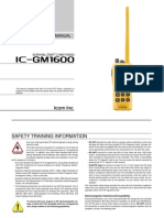 Icom IC-GM1600 Instruction Manual