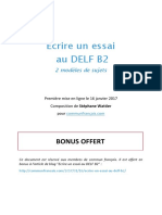 2 Sujets Essai Delf b2