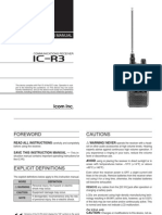 Icom IC-R3 Instruction Manual