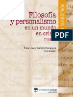 Filosofía y Personalismo en Un Mundo en Crisis - Tomo 2 - Edgar Javier Garzón Pascagaza PDF