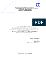 Plan Estratégico Rentable para El Mejoramiento de La Productividad de La Asociación Cooperativa Medio Tiempo 814, R.L. en San Juan de Los Morros, Guárico