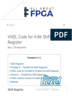 VHDL Code For 4-Bit Shift Register